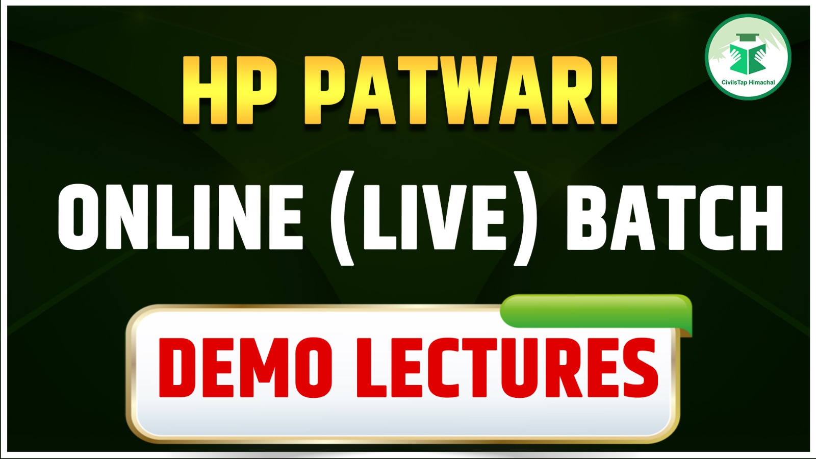 HP Patwari Online Batch- 2 Demo Lectures cover