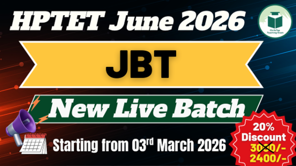 HP TET June 2026 | JBT | New Live Batch | Starting from 3rd March 2026 cover