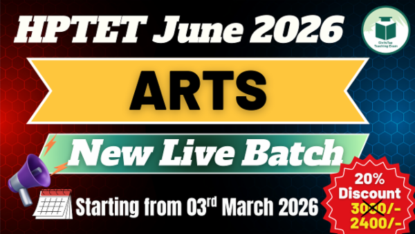HP TET June 2026 | Arts | New Live Batch | Starting from 3rd March 2026 cover