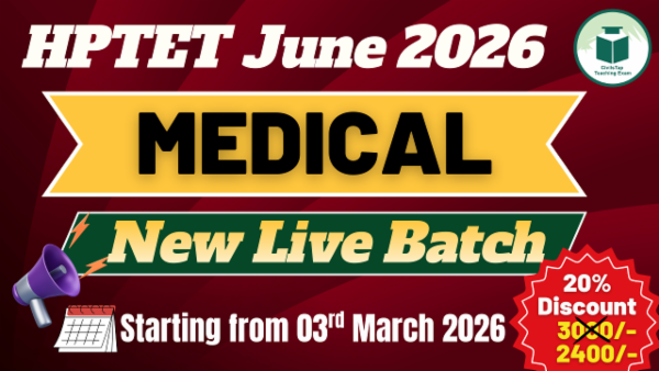 HP TET June 2026 | Medical | New Live Batch | Starting from 3rd March 2026 cover