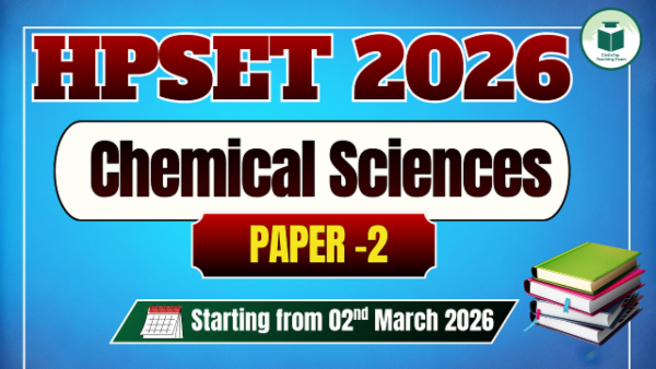 HP SET PAPER-2: Chemical Sciences Batch- 2 | By Dr. Ravinder Kaur cover