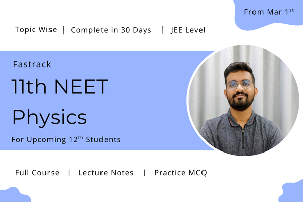 Fastrack 11th NEET Physics cover
