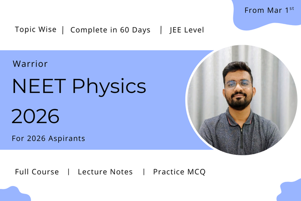 Warrior NEET Physics 2026 cover