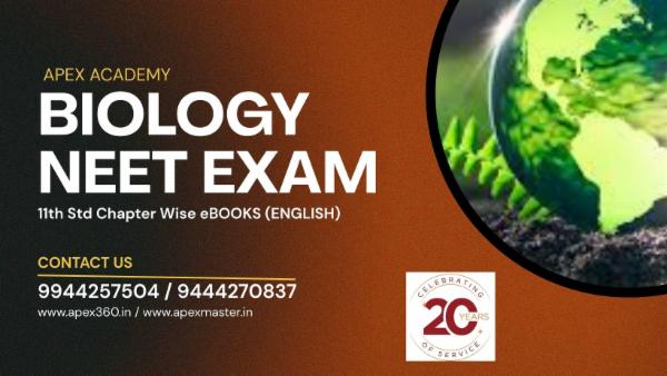 APEX NEET BIOLOGY 11TH STD eBOOK 2026 cover