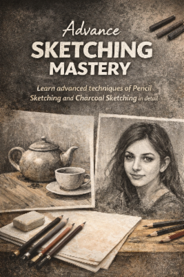 Advance Sketching Mastery - Learn Advance Pencil and Charcoal sketching cover