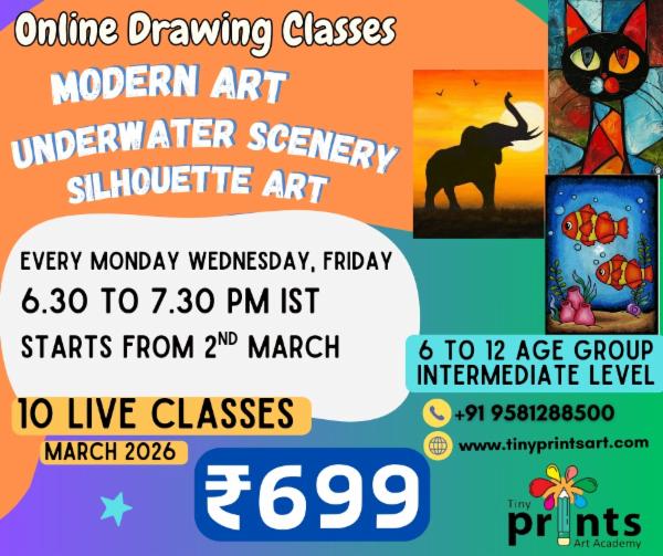 6 to 12 Age Group Monday, Wednesday, 6 to 12 Age Group Monday - Friday March 2026 Batch cover