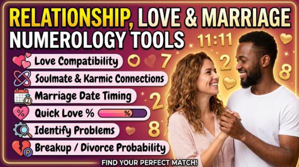 Relationship, Love & Marriage Numerology Tools cover