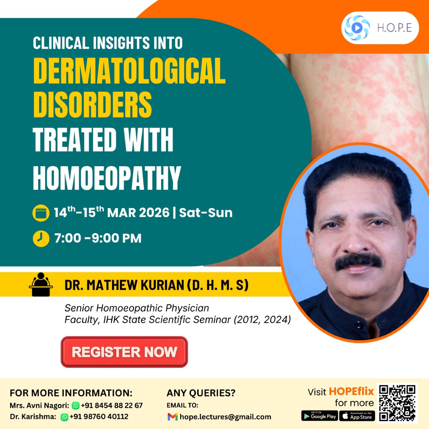 Clinical Insights Into Dermatological Disorders treated with Homoeopathy cover