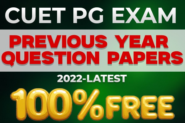 Free Previous Year Question Papers-Practice sets for CUET PG Exam cover