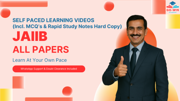 JAIIB: Self Paced Learning Videos + Mock Test + Rapid Study Notes (Hard Copy) - All Papers cover