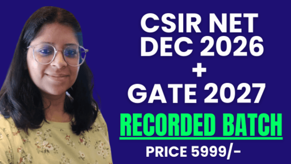 CSIR NET DEC 2026 + GATE 2027 RECORDED PACKAGE cover