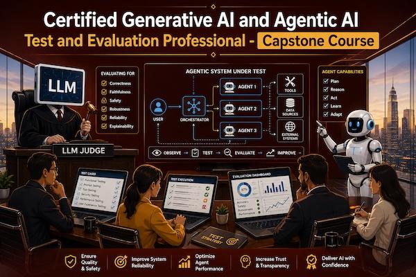 Certified Generative AI and Agentic AI Test and Evaluation Professional - Capstone Course cover