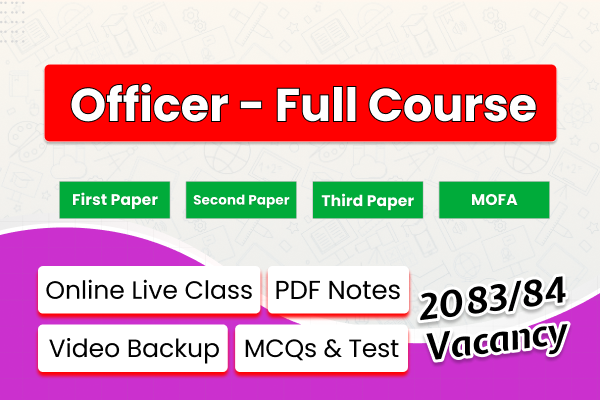 2083 Officer Full Course || MOFA || English Medium cover