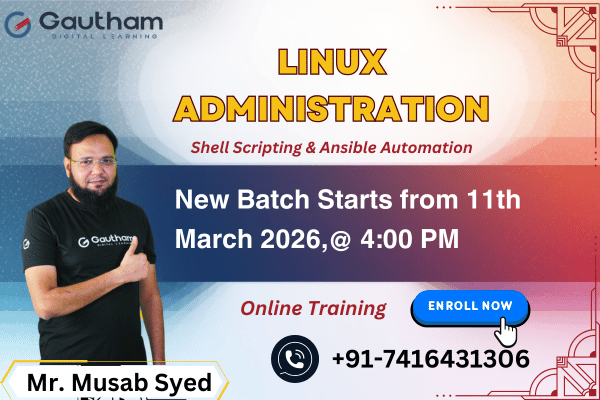 Linux Administration - New Batch Starts from 11th March 2026, 4:00 PM cover