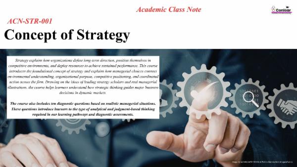 Concept of Strategy cover