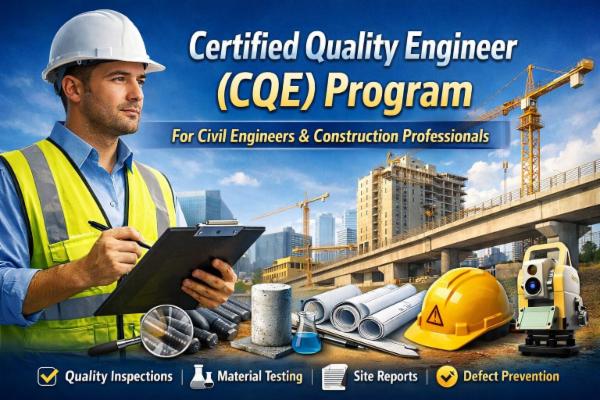 Certified Quality Engineer Program (CQE) Course Modules for Civil Engineers and Construction Professionals cover