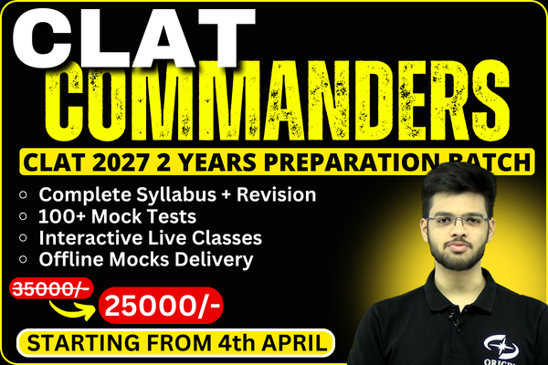 CLAT Commanders : CLAT 2028 Complete Preparation Batch cover