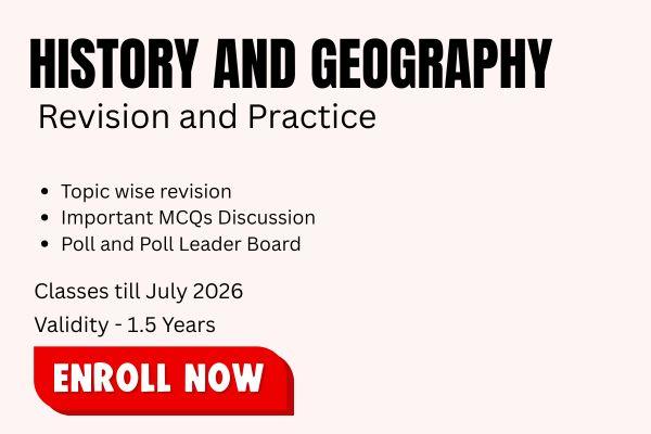 History and Geography Revision and Practice Course for WBCS and CGL