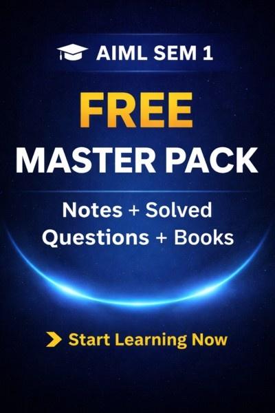 M.Tech - AIML - Semester 1 - Notes & Solved Questions (All Subjects) - FREE + Premium course preview