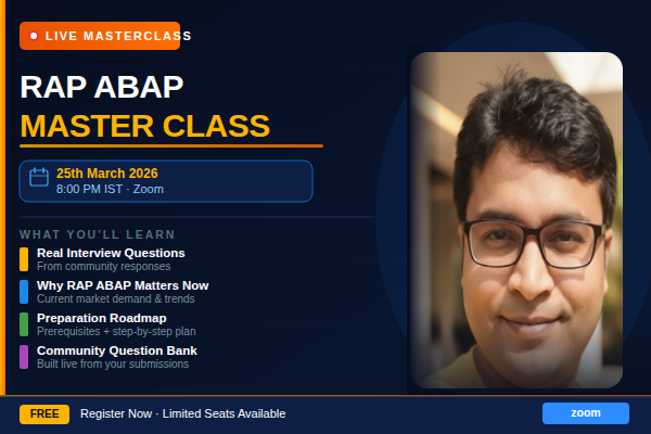 RAP ABAP MASTER CLASS cover