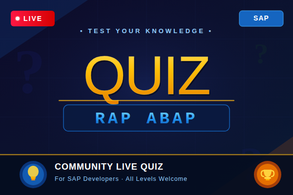 RAP ABAP QUIZ cover