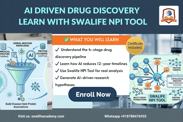 AI-DRIVEN DRUG DISCOVERY - Learn with Swalife NPI Tool cover