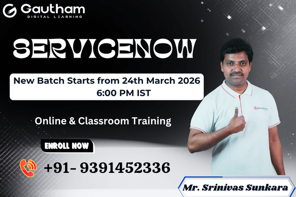 ServiceNow Live Classes : New Batch Starts from 24th March 2026 6:00 PM cover
