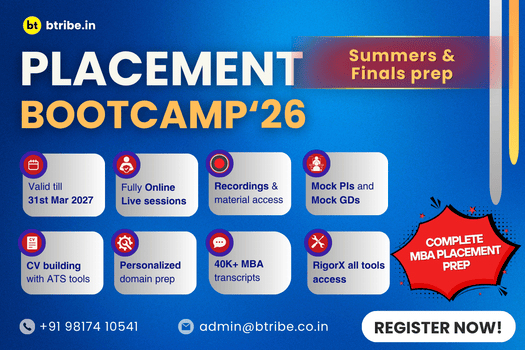 MBA Placement Bootcamp '26 (Summer Internship/ Final Placement prep) cover