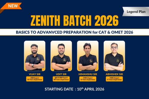 Complete CAT & OMETs 2026 Batch 06 (Basic to Advanced) | Zenith Batch- Legend Plan cover