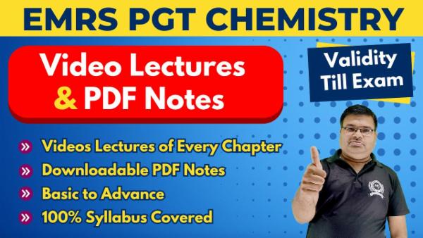 Video Lectures EMRS PGT (1st Grade) Chemistry संकल्प बैच (Validity Till Exam) cover