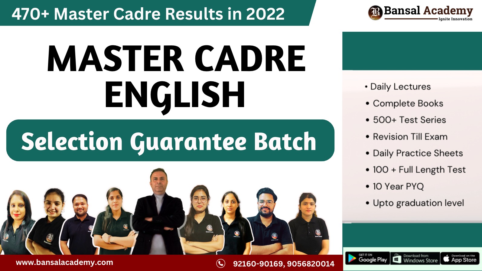 Master Cadre English Live Premium Selection Guarantee Batch cover
