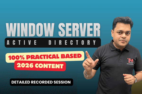Windows Server Active Directory Domain Services (AD DS) Full Course | Latest Updated Content 2026 cover