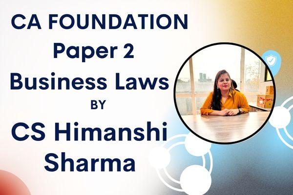 CA Foundation Business Laws cover