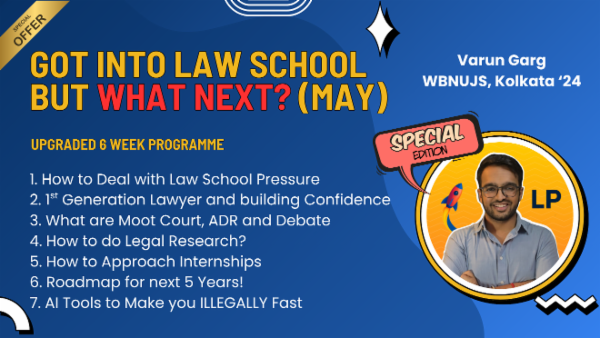 Special 1st Year Law Students Cohort (Batch of 2026-31) - 6 Week cover