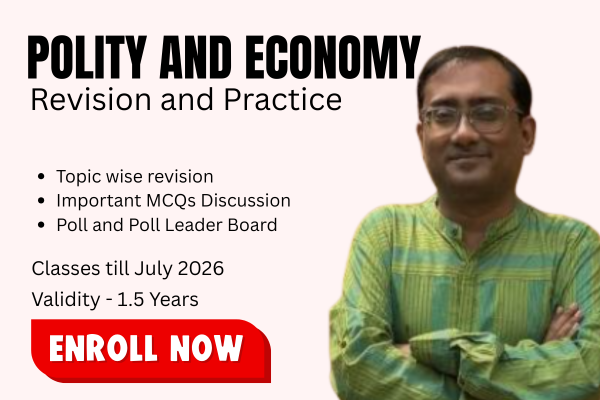 Economy and Polity Revision and Practice Course for WBCS and CGL cover