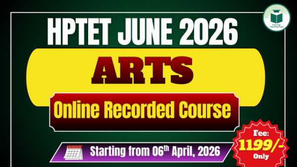 HP TET June 2026 Arts Online Recorded Course cover