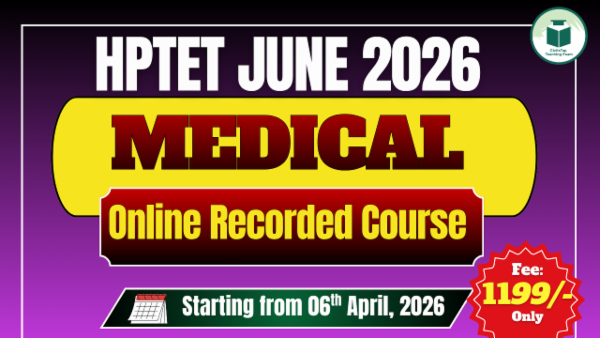 HP TET June 2026 Medical Online Recorded Course cover