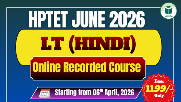 HP TET June 2026 LT(Hindi) Online Recorded Course cover