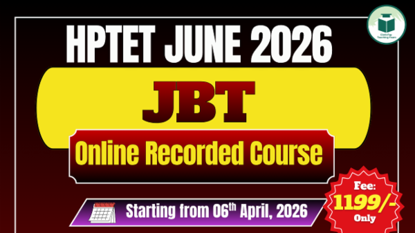 HP TET June 2026 JBT Online Recorded Course cover