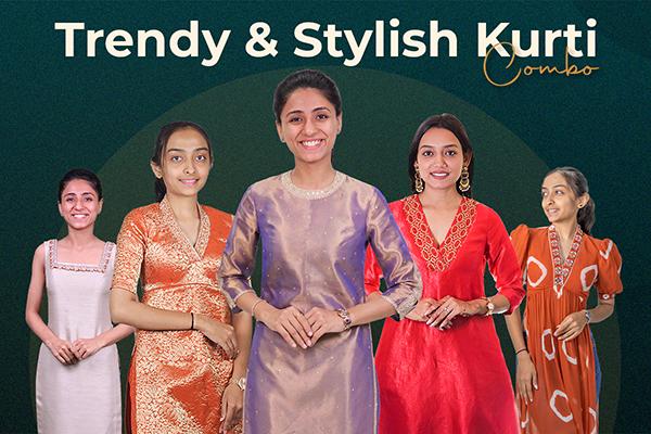 Trendy & Stylish Kurti Combo cover