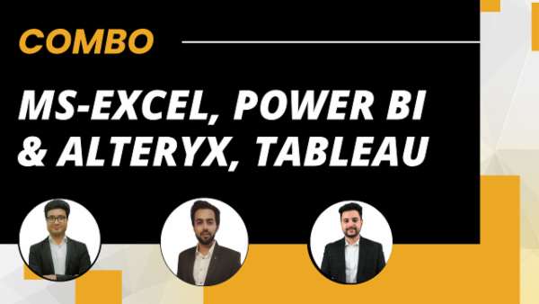 Combo Pack For MS Excel, Tableau, Power BI & Alteryx