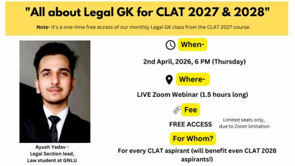 How to Study Legal GK? - FREE access to SAMPLE LIVE CLASS cover