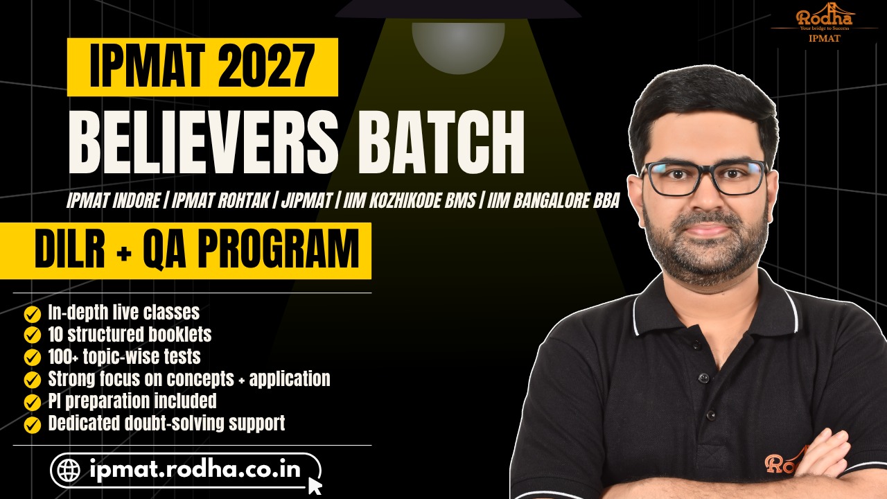 IPMAT 2027 | Believers Batch | Quantitative Aptitude cover