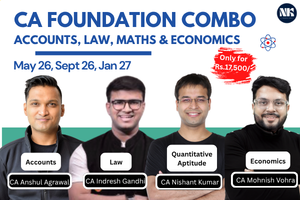 CA Foundation OG Combo (Sept 26 & Jan 27) Anshul Agrawal, Indresh Gandhi, Nishant Kumar, Mohnish Vohra cover