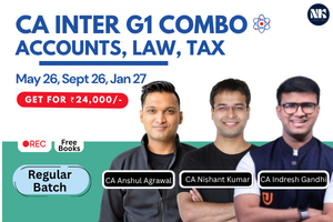 CA Inter Group 1 Combo (May 26, Sep 26, Jan 27) Anshul Agrawal, Indresh Gandhi, Nishant Kumar cover