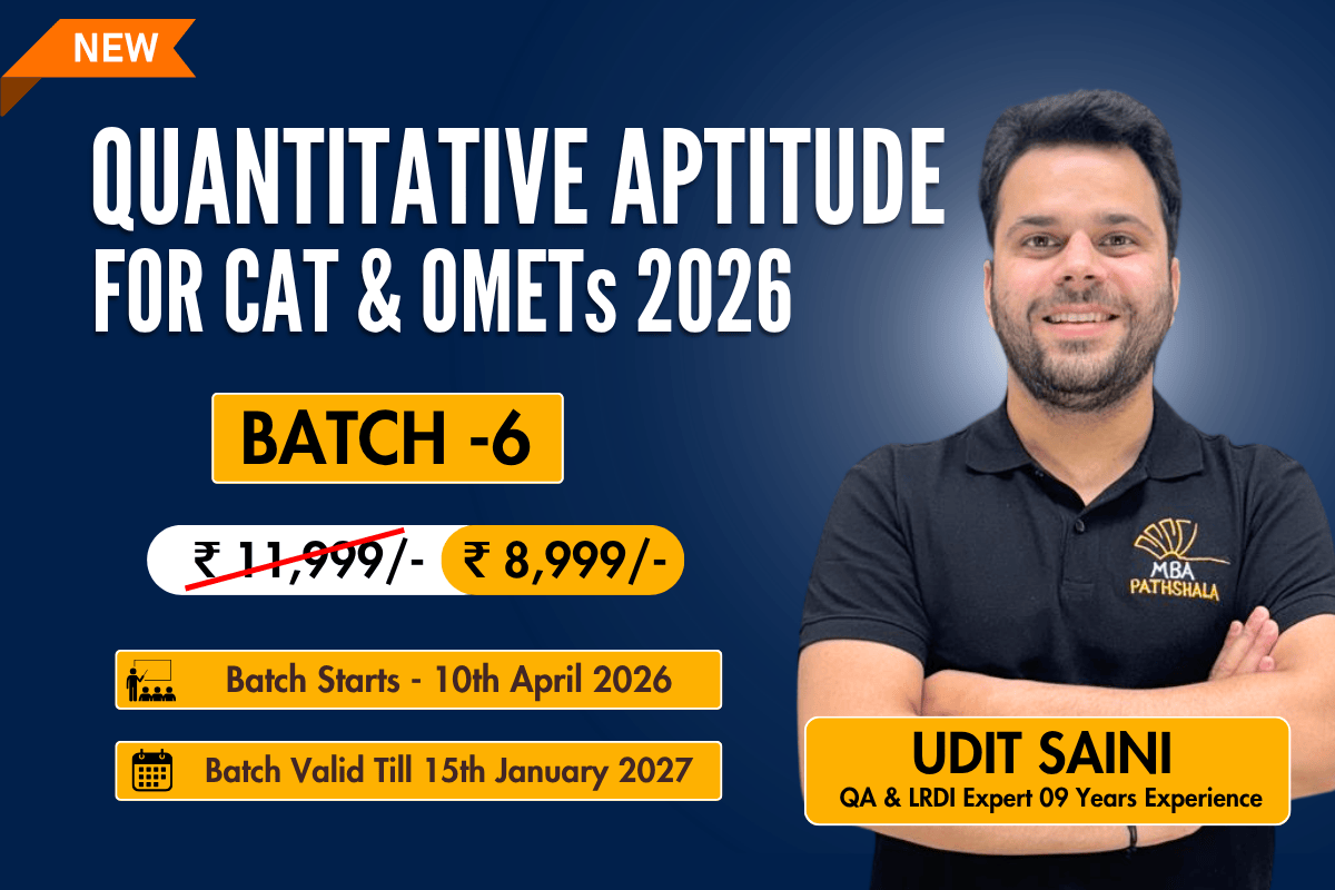 Complete Quantitative Aptitude (Batch 06) for CAT & OMETs 2026 by Udit Sir cover