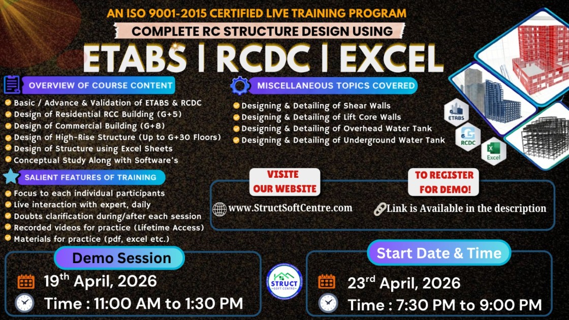 CSI ETABS I RCDC I EXCEL - B20 cover