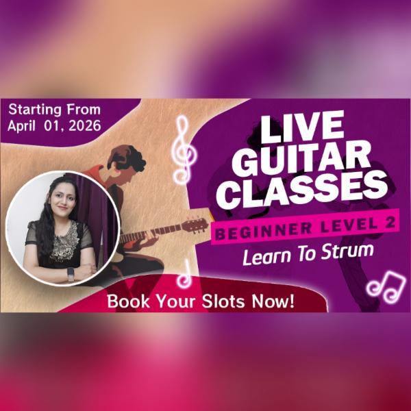APRIL 2026 - LIVE GUITAR CLASSES cover