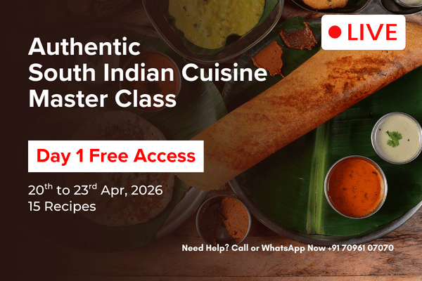 Authentic South Indian LIVE Course (Day 1 Free Access) cover
