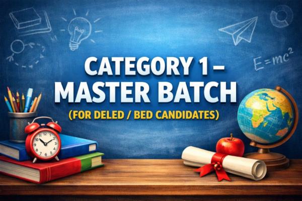 (FOR BED/DELED STUDENTS) - CATEGORY 1 MASTER BATCH cover
